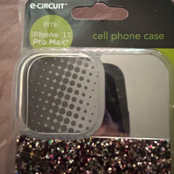 NIB E-Circuit IPhone 13 Pro Max Glittered Cell phone Case - Picture 4 of 5